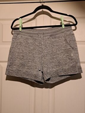 🆒️90°Degrees-Women’s Gray Knit Lounge Shorts Casual Soft Fit